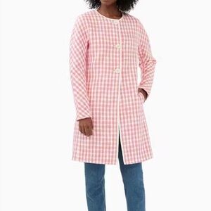 Kate Spade Pink and White Tweed Jacket